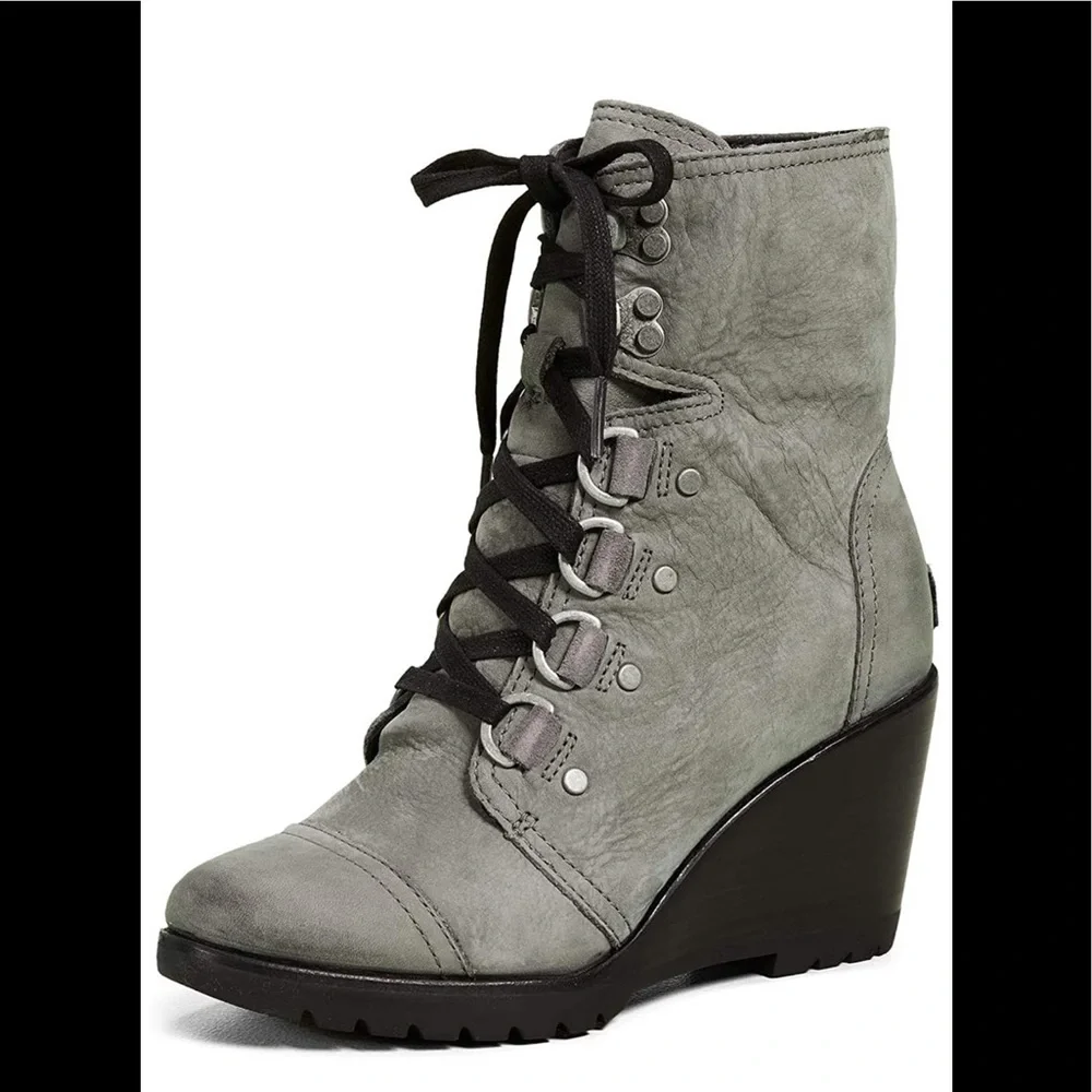 NWT Sorel After Hours lace Boot / bootie wedge - Picture 11 of 12